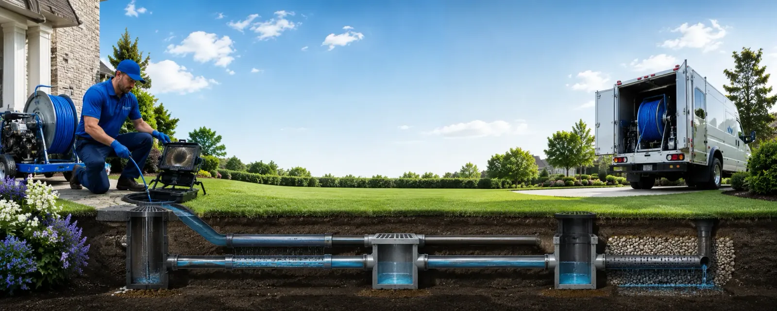 Outdoor drain cleaning information for Disputanta, VA